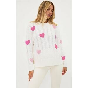 Beach Riot Callie Sweater Ivory Cable XS